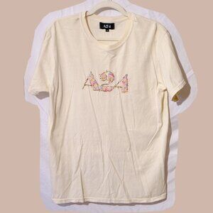 A24 May Queen Embroidered Logo Tee